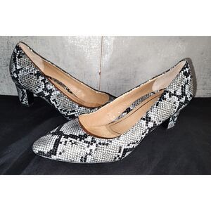Vionic Mia Snake Print Pump Hells Sz 8